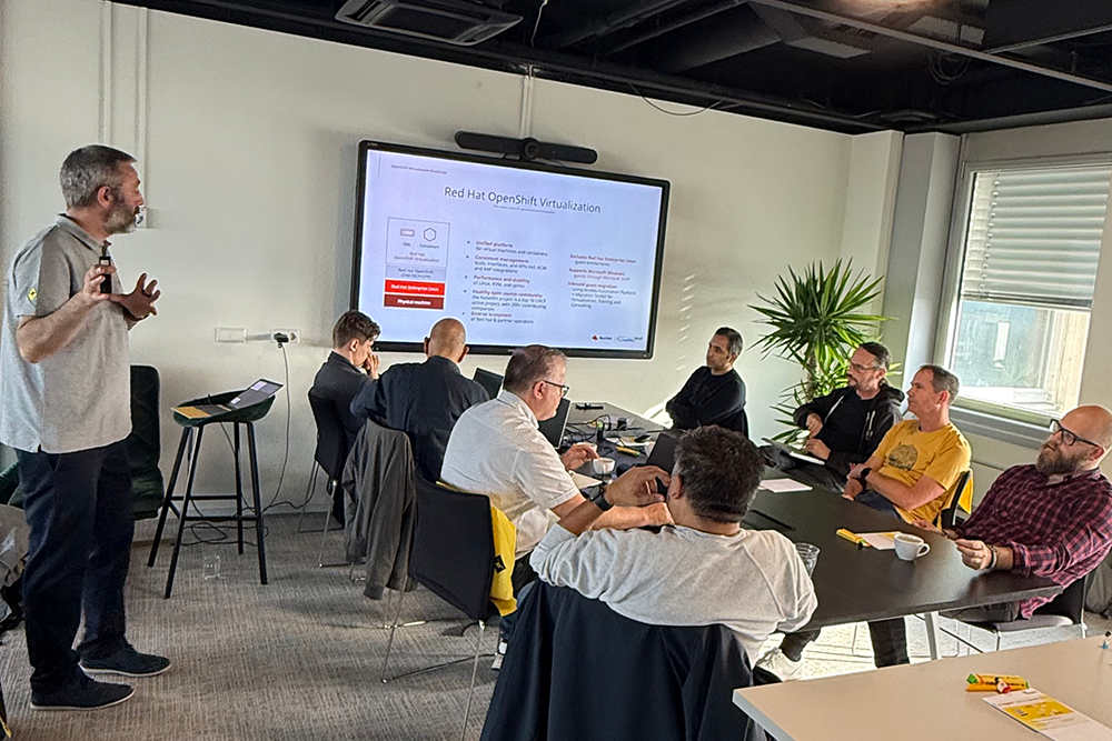 Kangaroot engineers giving a workshop