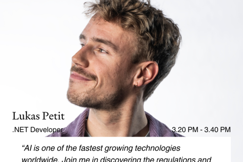 Lukas at Tech Tribes Talks 2024
