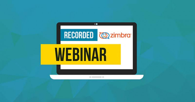 recorded webinar zimbra